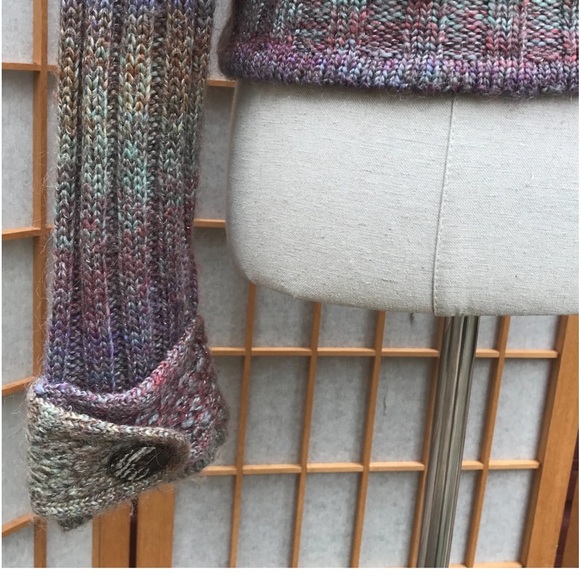 Anthropologie One Girl Who Ombré Striped Wool-Mohair Blend Sweater SZ L - Picture 14 of 15